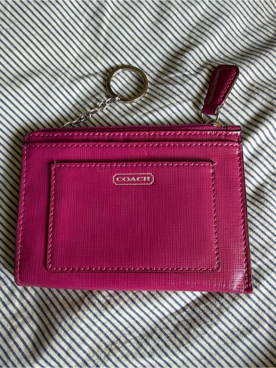 Coach Handbags - Coach Hot Pink Card Case Wallet